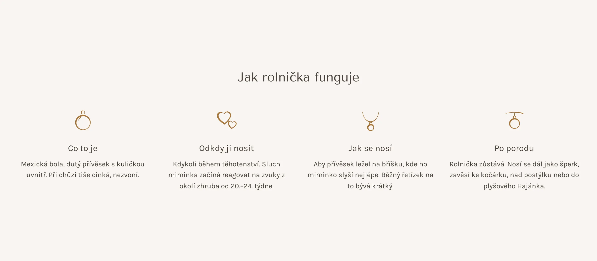 Sekce Jak rolnička funguje na produktové stránce